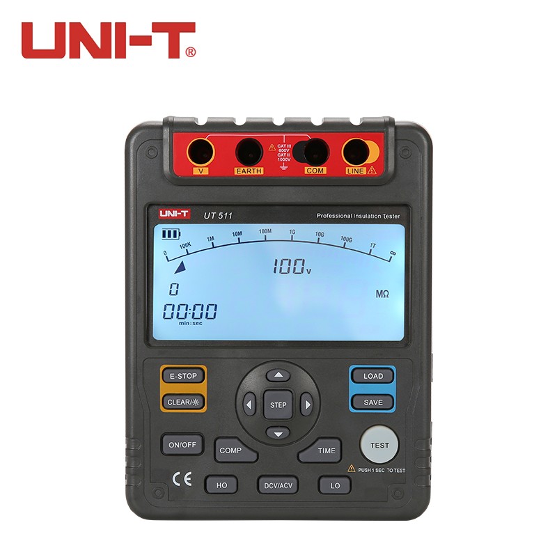 优利德UT511/512/513/A绝缘电阻测试仪数字兆欧表绝缘摇表5000V