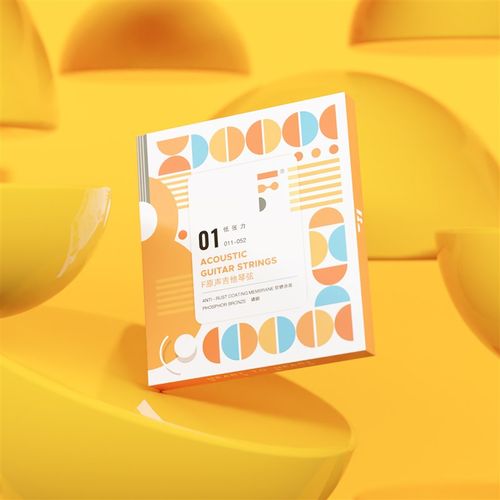 大树音乐屋 Fstrings耳福F琴弦防锈民谣吉他弦适用吉它弦一套