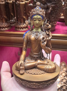 白度母/卓玛/度姆/多吉卓玛/菩萨/15cm 紫铜佛像梵天佛堂供奉摆件
