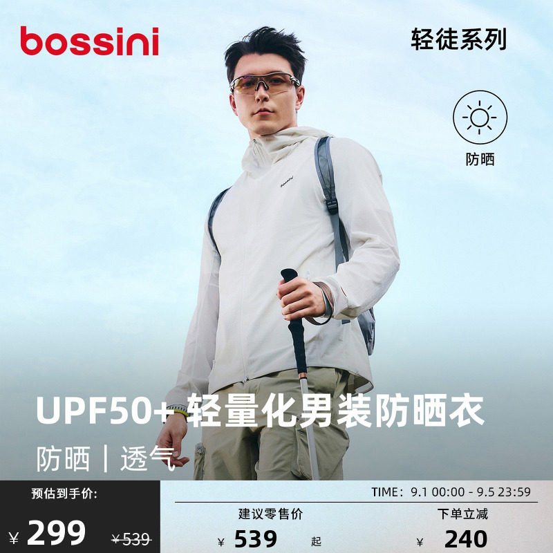 堡狮龙男UPF50+轻薄透气防晒衣图片
