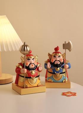 贝汉美门神摆件客厅入户玄关办公室桌面装饰搬家礼物乔迁新居礼品