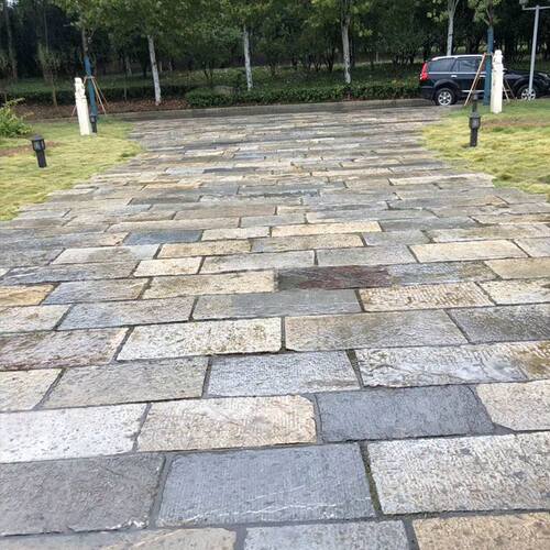 老石条旧石板铺路石古建园林踏步台阶汀步石庭院花岗岩仿古青石板
