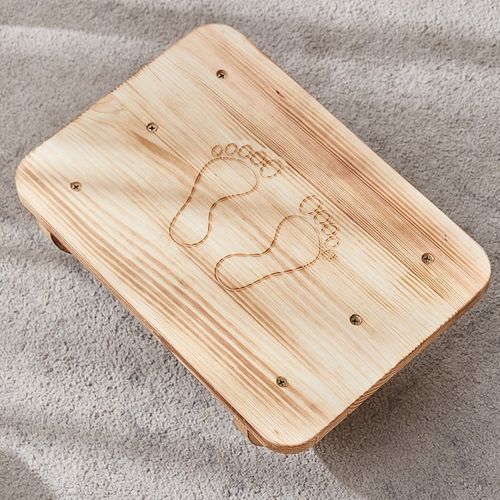 办公室脚踏板桌下踏脚神器宿舍桌下摇晃脚蹬实木搁脚放腿踏脚凳