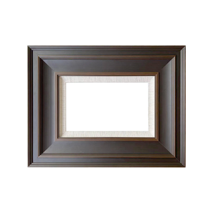 纯实木宽边8厘米油画框定制油画外框装裱4K水彩素描油画美式复古