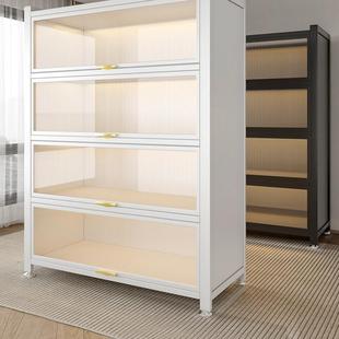 钢制阳台柜家用储物柜落地一体靠墙置物架多层收纳柜防水防晒柜子