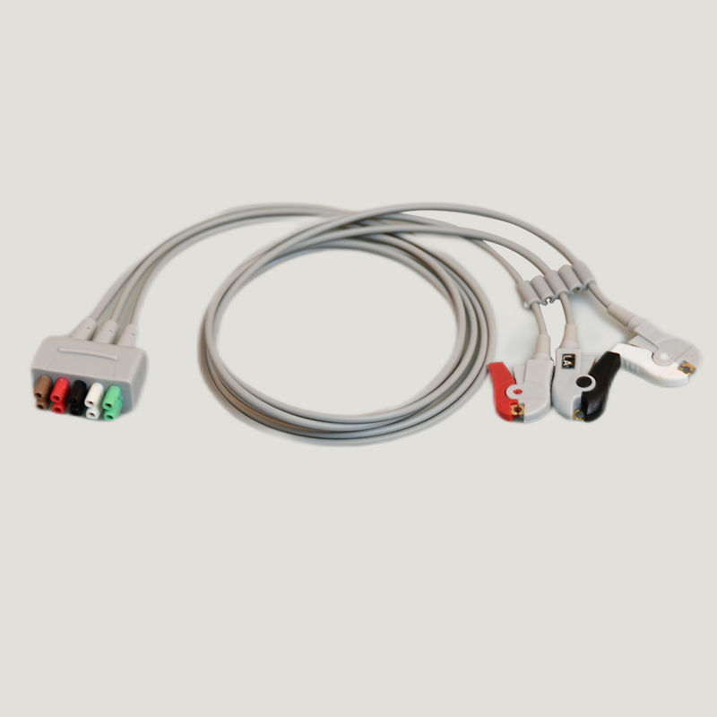 兼容 Dash3000 4000 5000监护仪一体5导夹式心电导联线适用GE