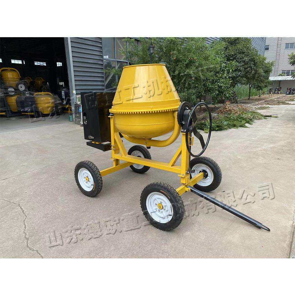 移动式混凝土搅拌机小型滚筒式泥浆混合机建筑工地砂浆翻滚机
