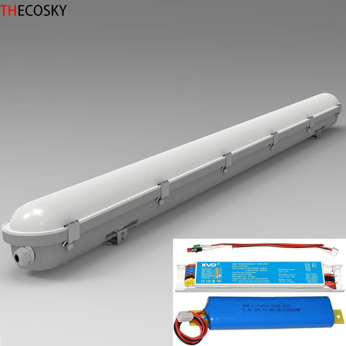 LED应急灯20W LED三防灯40W一体化三防支架60W LED防水防潮三防灯