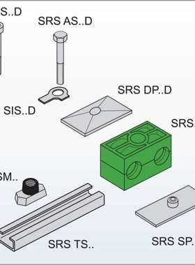 管夹-重系列系列管夹（DIN3015,Part2），汉萨