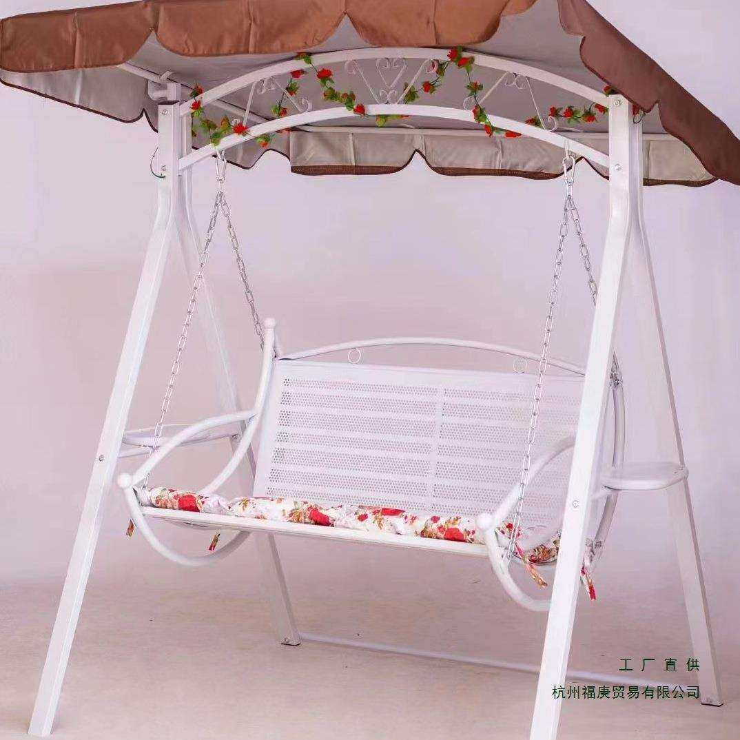 户外秋千双人摇椅吊篮庭院阳台家用儿童吊椅铁艺藤编秋千成人吊床