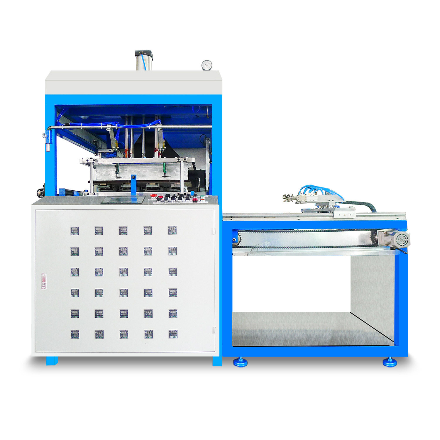 华翔HX-600A 迷你型PLC 电脑控制热塑成型机泡壳成型机一年保修
