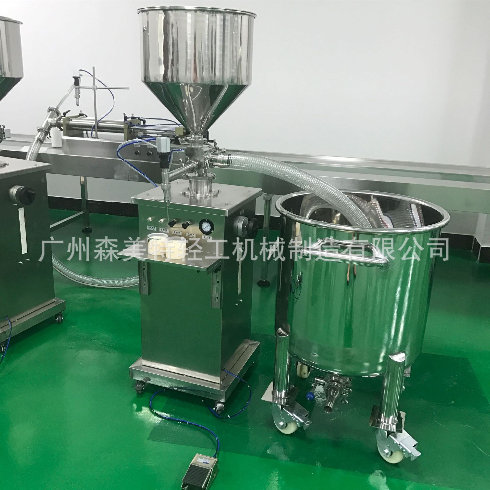 灌装设备化妆水灌装机膏霜灌装机膏液两用气动灌装机
