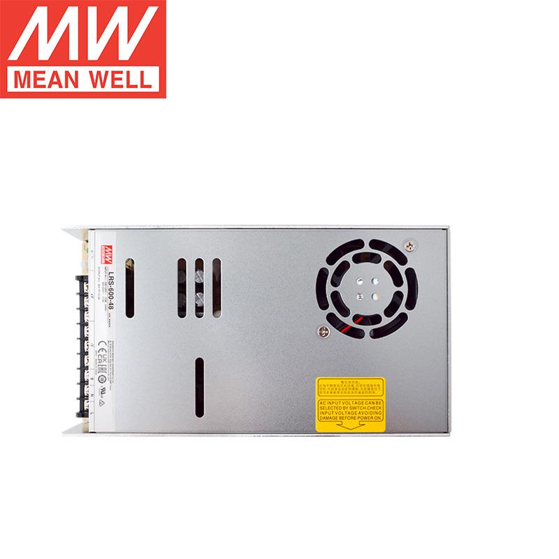 明纬电源LRS-600-48v直流600W12.5A电机驱动单组输出电源