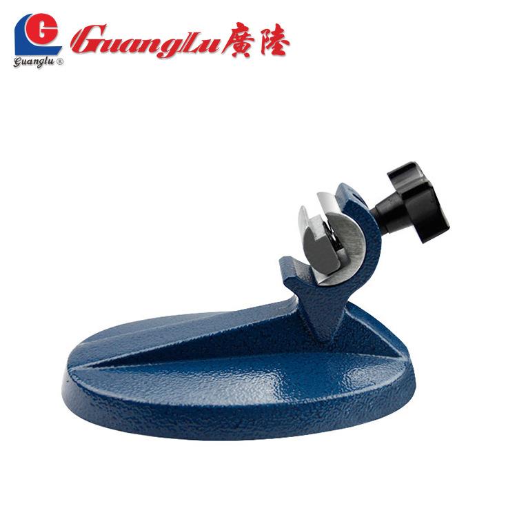 广陆磁性表座杠杆千分尺带微调机械式百分表固定座托架支撑底座