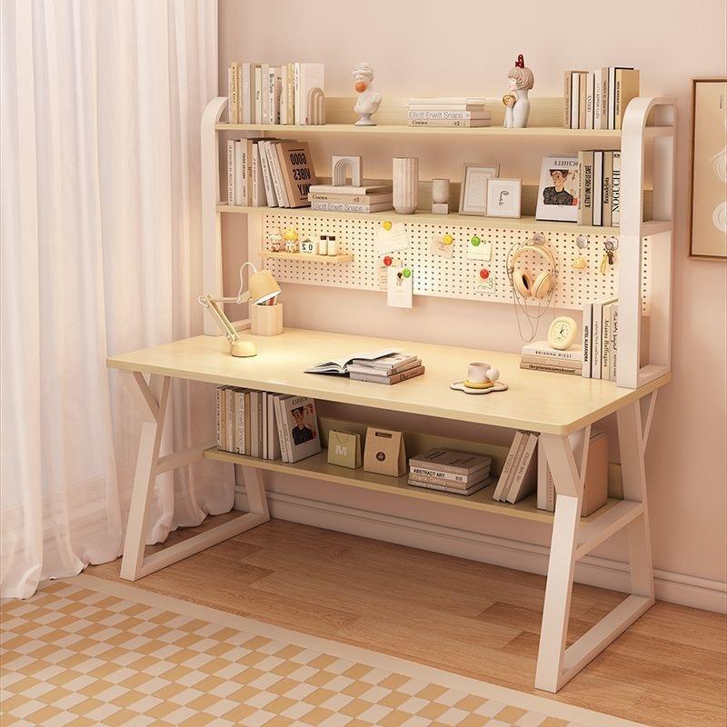 电脑桌洞洞书桌书架一体家用学生台式学习桌写字组合桌子办公桌