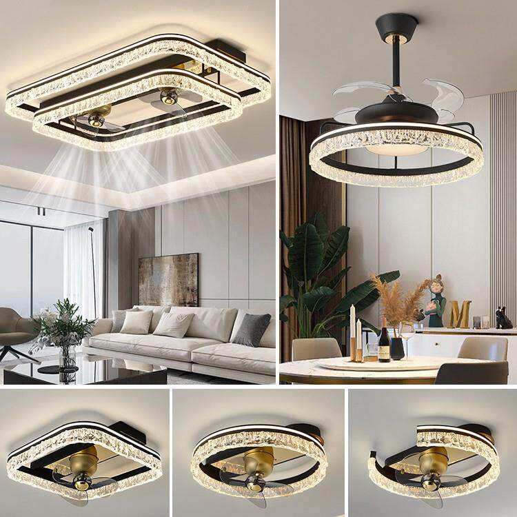 风扇灯2026新款客厅主灯意式轻奢高级感餐厅吊扇灯房间卧室吸顶灯