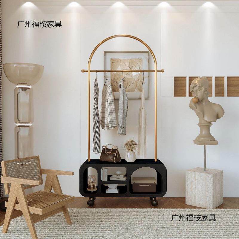 家用轻奢衣帽架卧室移动简易落地简约挂衣架客厅北欧网红衣服