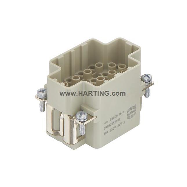 HARTING浩亭Han55DDDM-c09160552001公芯55针插芯连接器6B