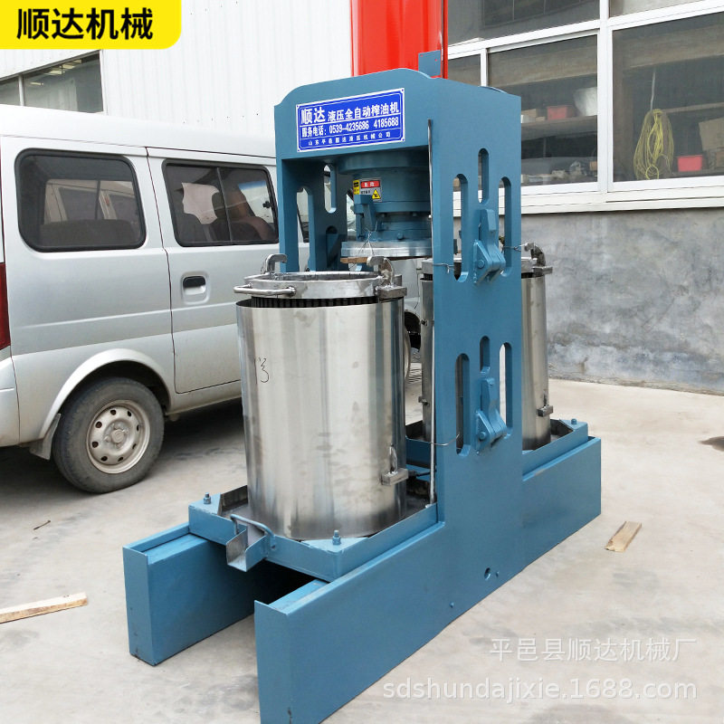 商用全自动液压香油机 不锈钢芝麻香油机 核桃仁油葵立式榨油机