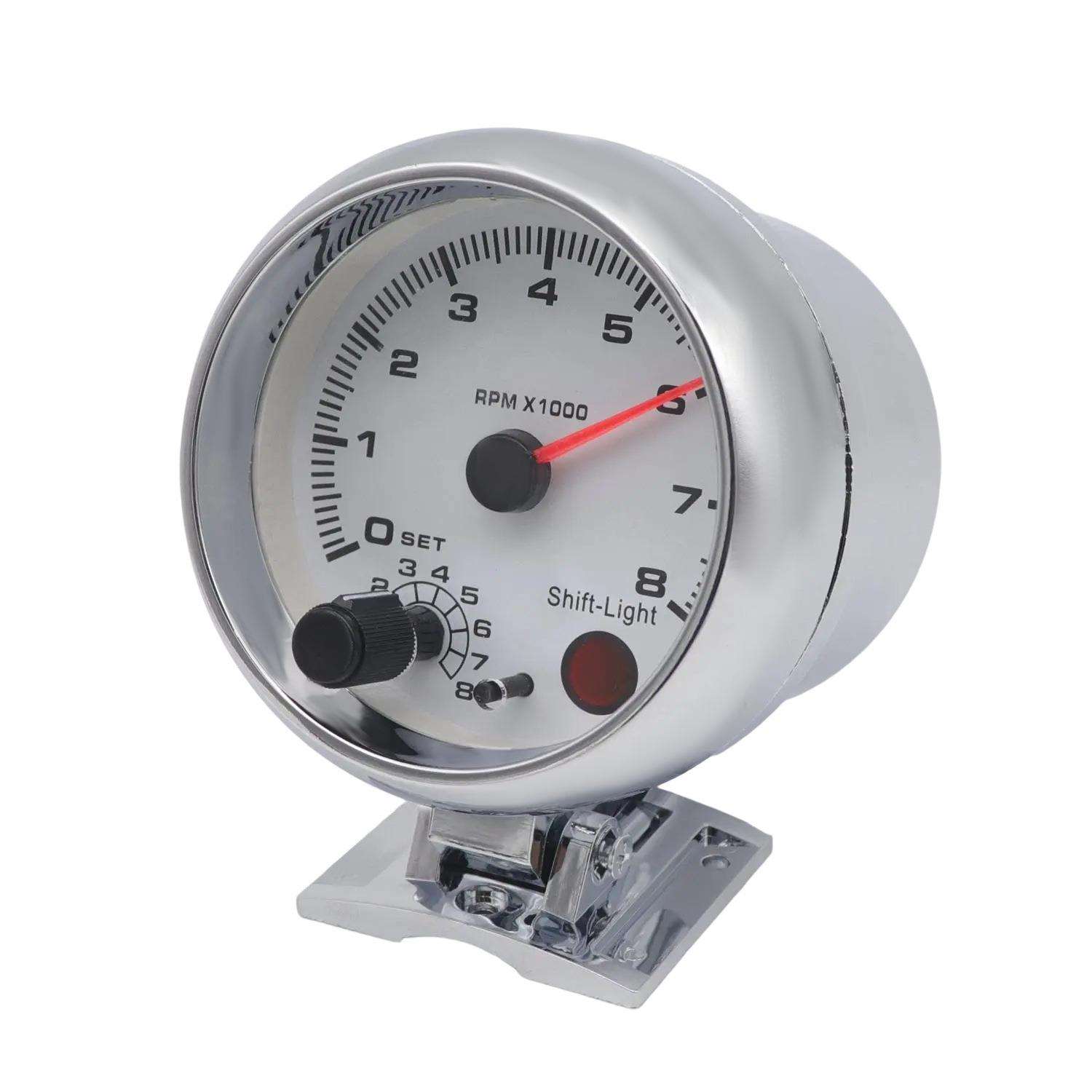 汽车转速表改装转速表12V赛车改装7色可调节3.75”