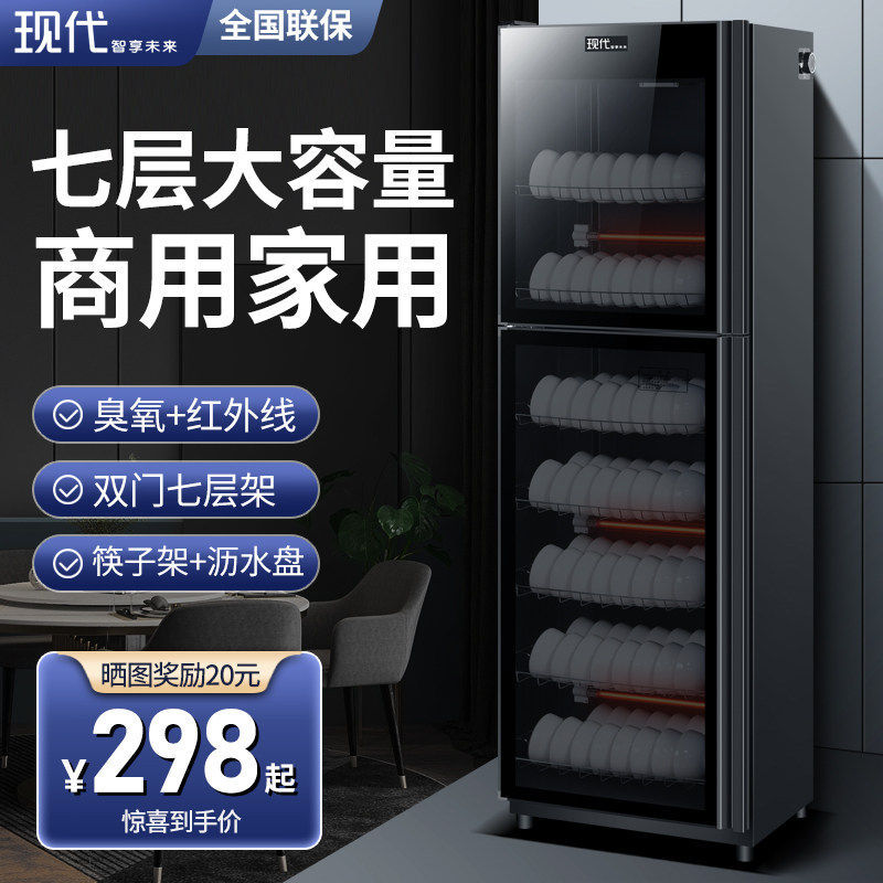 现代消毒柜商用立式大容量消毒碗柜家用双门饭店厨房酒店碗筷餐具