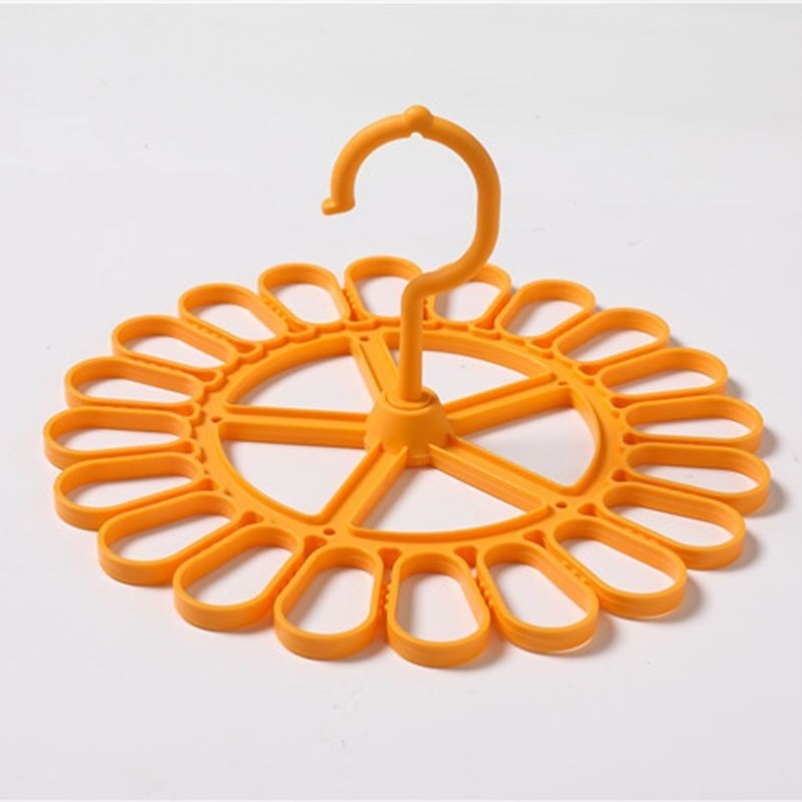 多功能塑料衣架简易防风无痕晾晒架神器内裤婴儿衣物陀螺袜架20夹