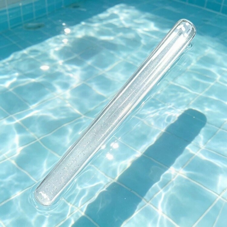 新款透明水晶初学者加厚充气浮力棒游泳专用儿童成人救生浮力棒