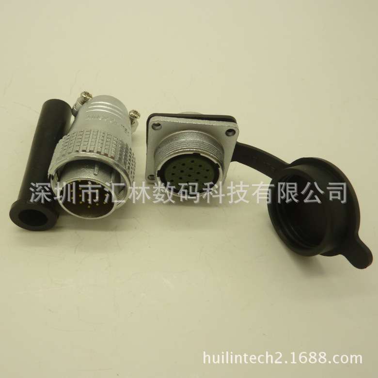 P24F-19AB金属连接器 汽车接插件-低价19芯公母接头