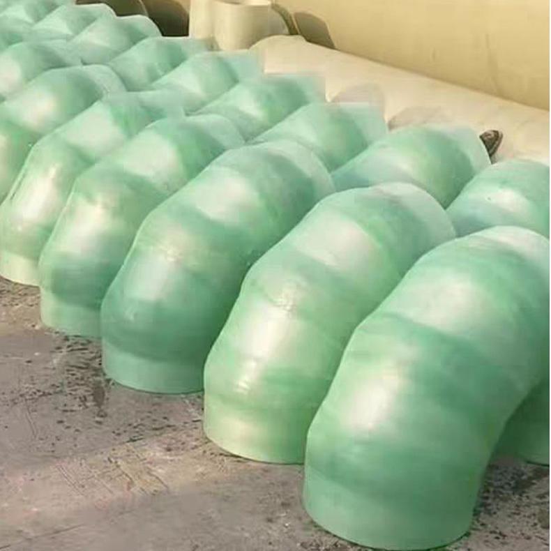 现货玻璃钢管件加厚直销通风夹砂管件法兰盘异型变径弯头玻璃钢管
