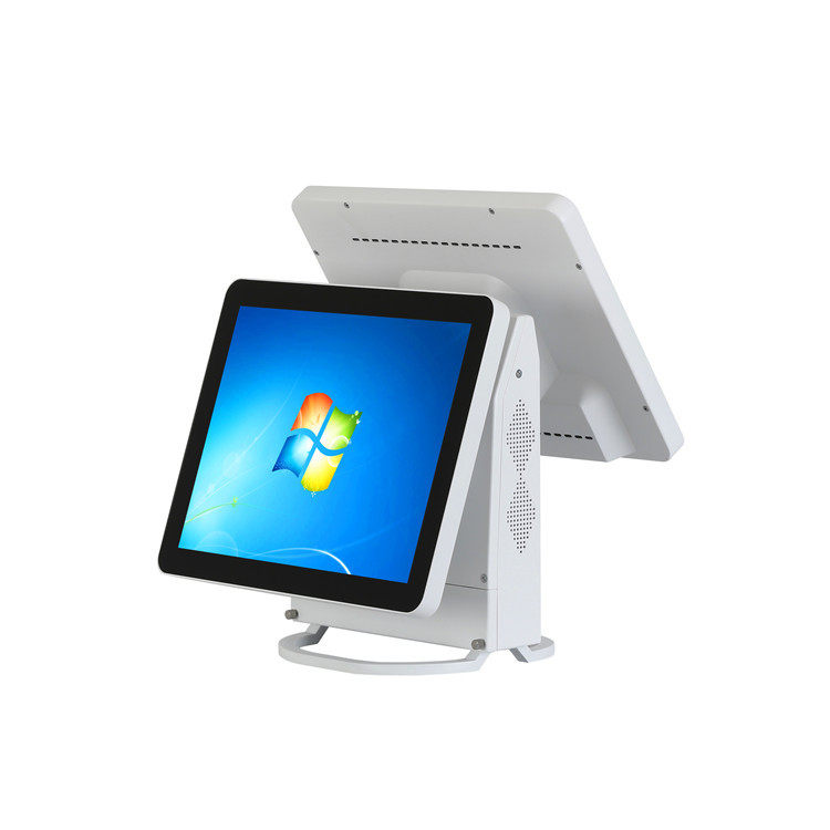 厂家直销新款铝合金收款机外壳 15寸双屏电脑触摸一体机壳