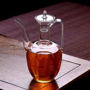 工厂直销手工执壶仿宋壶贵妃温酒壶电陶炉加热煮茶壶耐高温玻璃壶