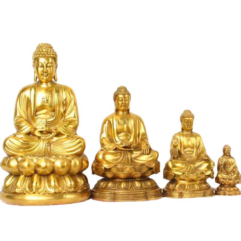 释迦佛 天坛佛铜摆设 大日如来如来铜佛铜器批发摆件 金属工艺品