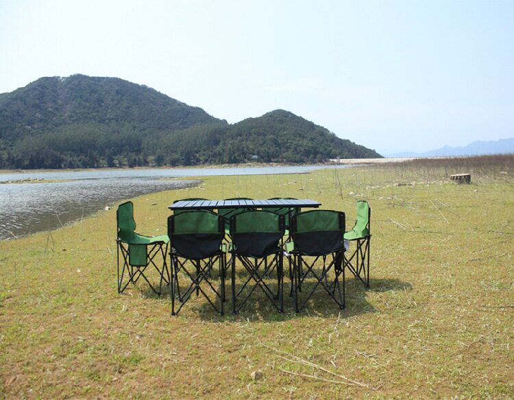 厂家直销户外折叠桌椅便携式简易折叠野餐桌椅套装旅行折叠桌凳