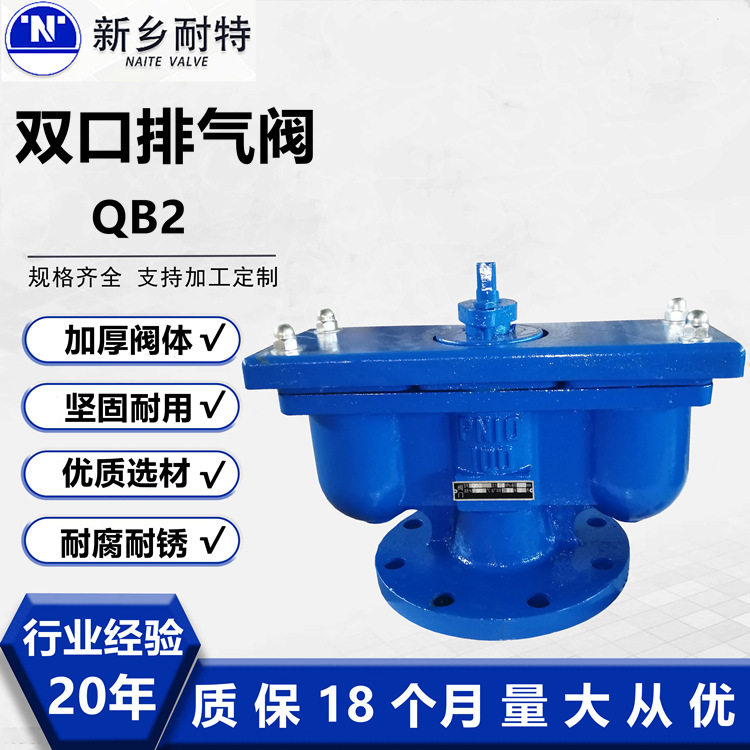 QB2双口自动排气阀双孔快速排气阀自来水管道法兰排气阀厂家批发