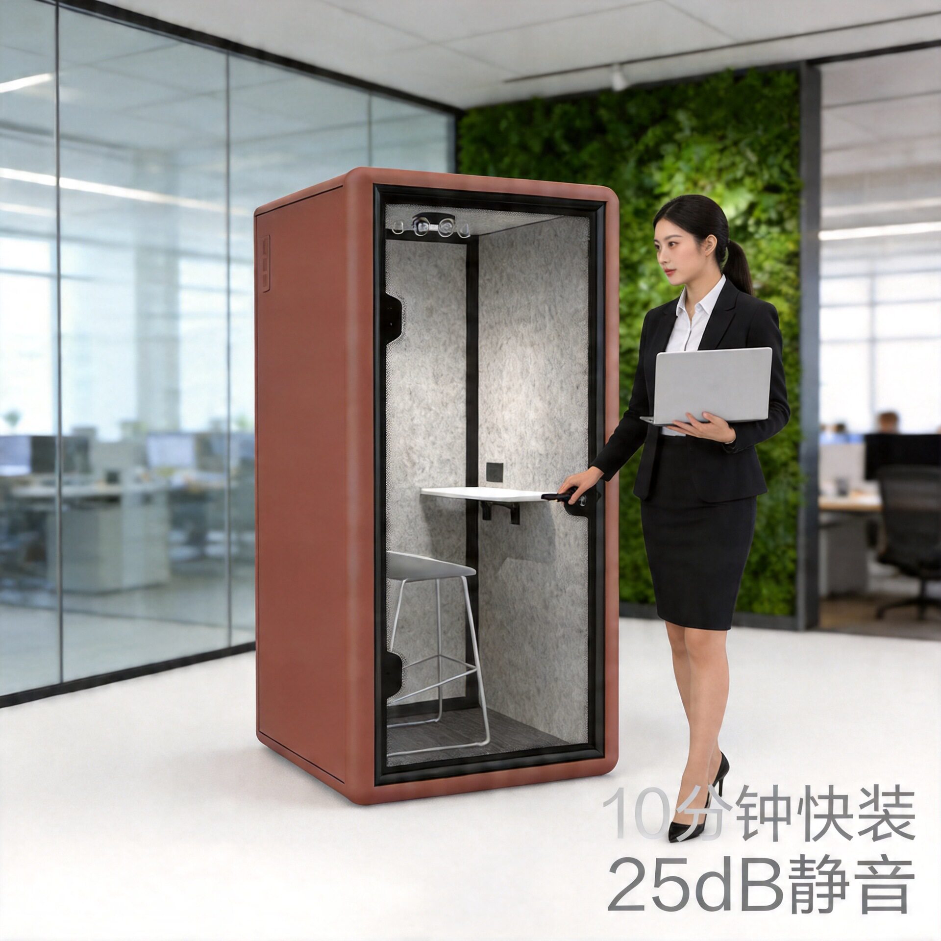 隔音房静音仓移动电话亭办公室睡眠舱直播间练歌房钢琴房录音棚