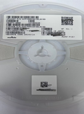 GCM1885C2A102JA16D 0603 102J100V NPO 1NF5%陶瓷汽车级电容现货
