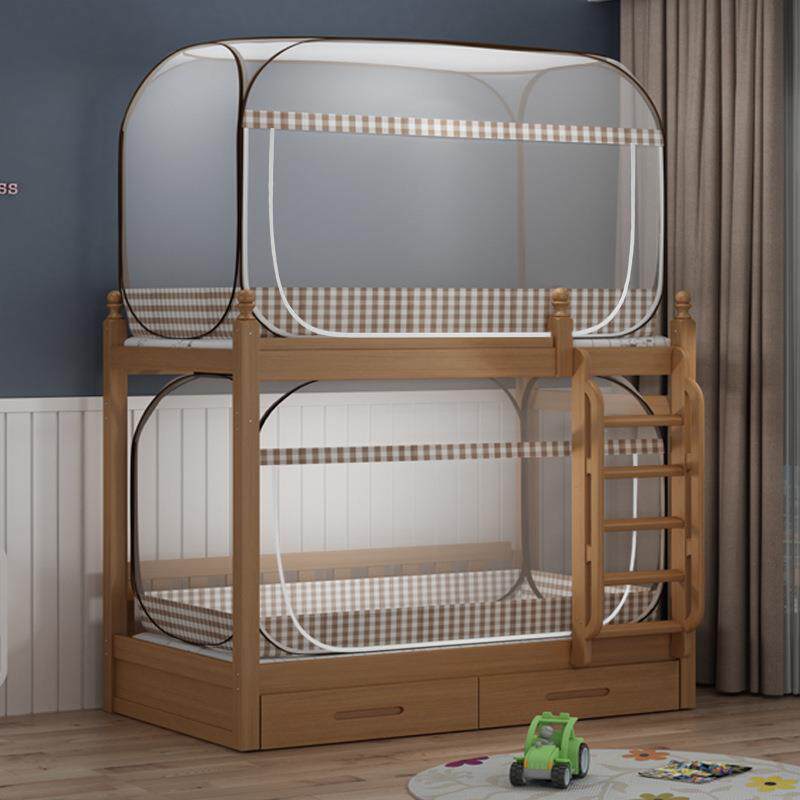 单人床铺蚊帐学生宿舍可折叠0.91.2上下蒙古包m侧门安装方顶免1.0