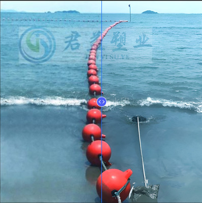 水上单耳浮球 港口海湾拦船索浮漂 海上渔业浮球轻型航道浮球