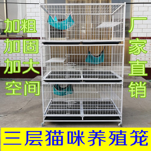 猫笼猫繁殖笼三层猫笼子宠物店寄养笼猫舍带隔断宠物寄养专用猫咪