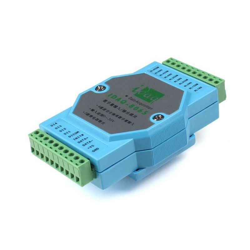 IDAQ-8065 4路光隔输入 5路继电器输出模块 数据采集模块