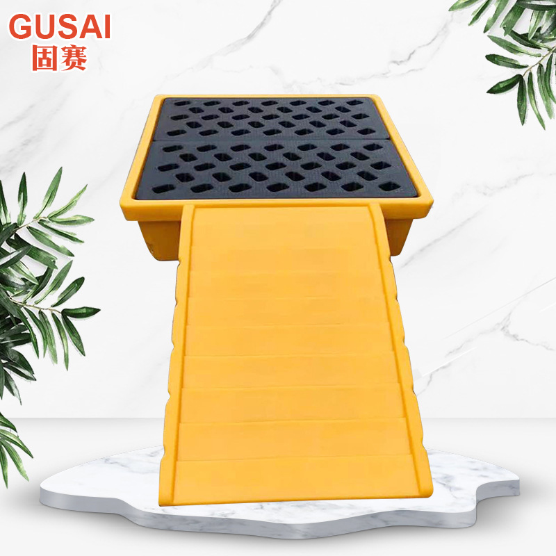 危险品防泄漏加厚塑胶防渗漏托盘 化学品存放防漏平台防渗漏托盘