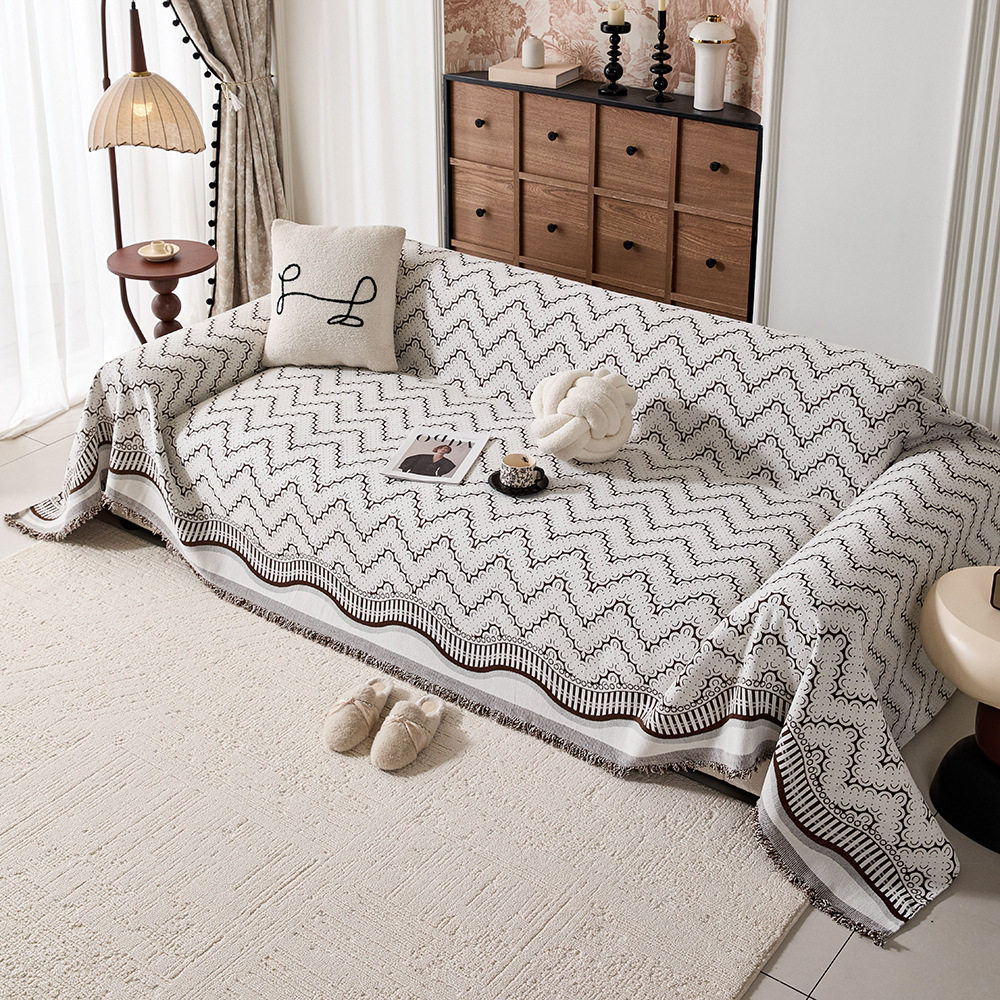 2026新款雪尼尔沙发巾四季通用现代简约防滑坐垫百搭布艺沙发盖布