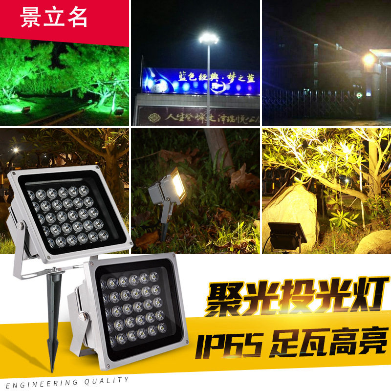 景立名户外防水庭院灯草坪灯花园LED装饰灯别墅室外地插灯补光