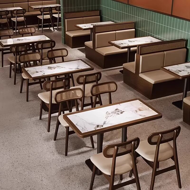 商用餐饮卡座沙发桌椅组合