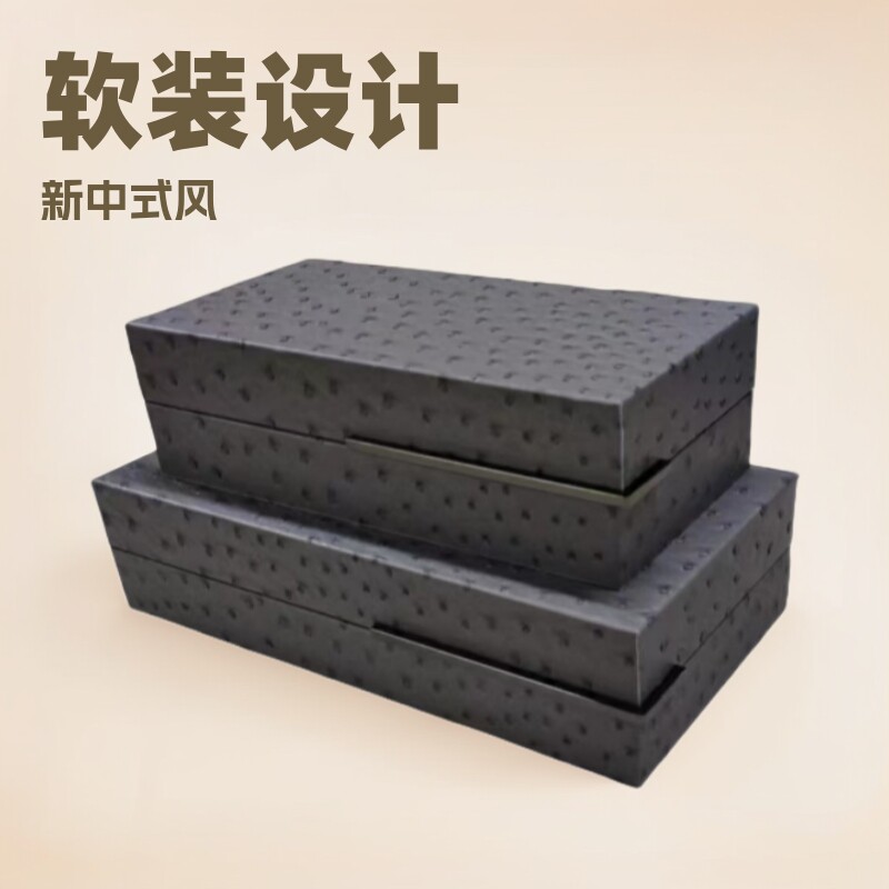 现代简约新中式软装首饰盒样板间收纳盒家居工艺品客厅装饰摆件