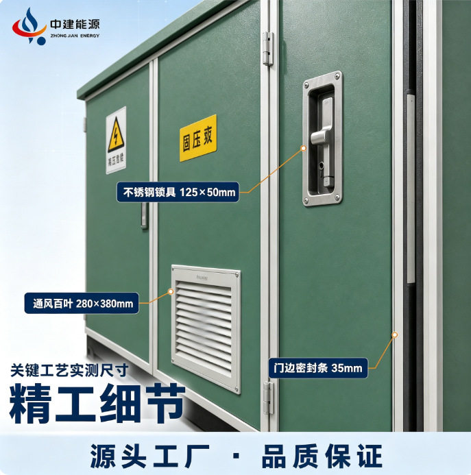 户外组合型高压路灯箱式变电站欧式箱式变电站预装式成套储能外壳