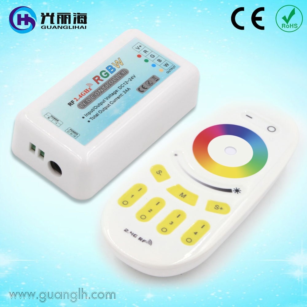 2.4G控制器LED分组控制器RGBW分组控制器2.4G分组触摸控制器