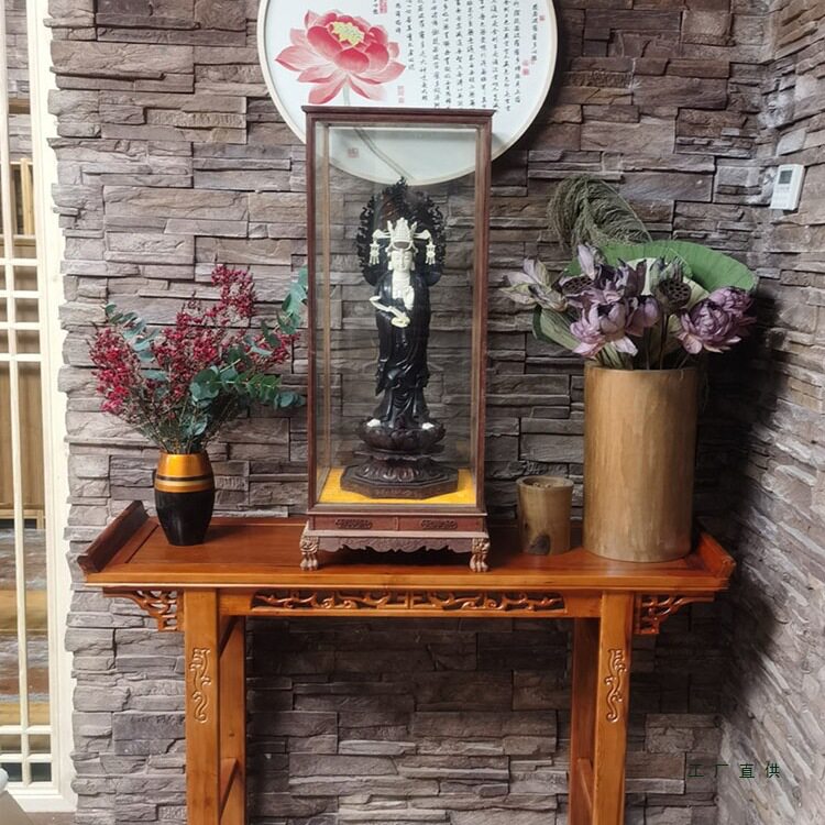 仿古供桌供台实木翘头条案香几新款中式贡品佛台客厅家用财神桌子图片