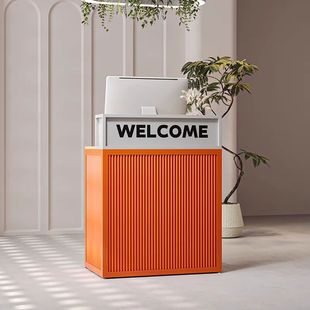 收银台店铺商用小型吧台服装店简约餐饮店院前台迎宾台接待收银台