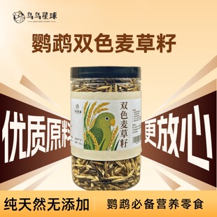 鹦鹉双色麦草籽磨嘴营养丰富优质饲料奖励零食虎皮